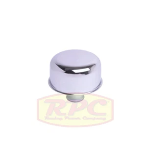 Chrome Breather Cap Push In 1" Neck Valve Cover Breather Chevy Ford Mopar SBC - Picture 1 of 2