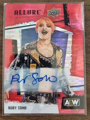 2022 AEW Ruby Soho Red Rainbow AUTO ALLURE Trading Card Upper Deck #85862 - Image 1 of 2