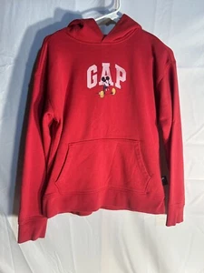 Gap x Disney Mickey Mouse Red Hoodie Sweatshirt KIDS XXL - Picture 1 of 6