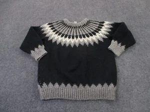 Vintage Grigoropoulos Bros Pullover Herren M Wolle Handstrick Pulli Popular Art - Bild 1 von 9