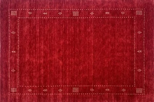 Red Carpet 100% Wool Handmade 170x240 CM Hand Woven Gabbeh Oriental AC06 - Picture 1 of 6