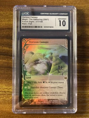 MTG✨HORIZON CANOPY FOIL✨Future Sight CGC 10 GEM MINT RARE Land 2007 LOW POP ! - Image 1 of 4