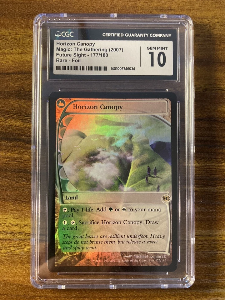 MTG✨HORIZON CANOPY FOIL✨Future Sight CGC 10 GEM MINT RARE Land 2007 LOW POP ! - Image 1 of 4