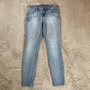 Kut From The Kloth Womens 4 Denim Jeans Blue Ankle Skinny Light Wash Low Rise - Picture 1 of 12