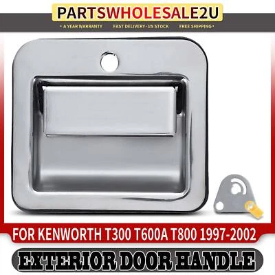 Manija de puerta exterior cromada para pasajero delantero para Kenworth T800 97-02 T300 T600A Foto 1 de 4