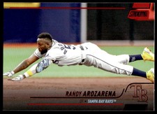 2022 Stadium Club Red Foil 37 Randy Arozarena   Tampa Bay Rays  Baseball Card