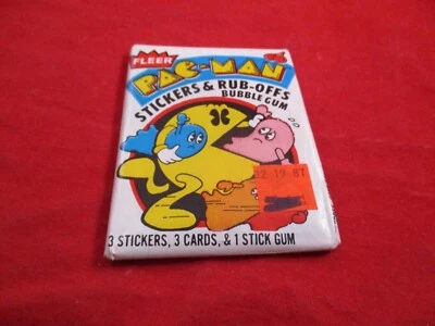 Pac-Man Fleer Vintage 1980 Trading Card Pack **NEU** Retro - Bild 1 von 4