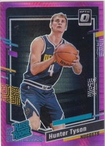 2023-24 Panini Donruss Optic NBA No. 201 Hunter Tyson Rated Rookie Pink Prizm - Bild 1 von 2