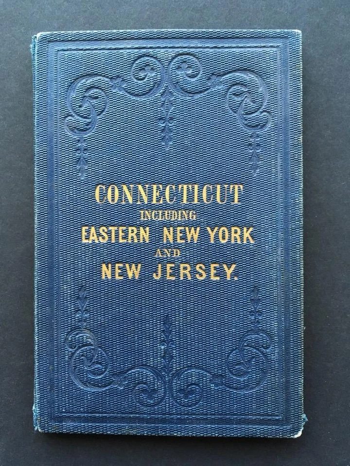 1854 STATE OF CONNECTICUT "LARGE 28"X23" POCKET MAP,NEW YORK,NEW JERSEY,ORIGINAL - Image 1 of 4