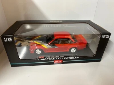 Sunstar 1:18 5398 OPEL ASCONA 400 RED shelf warn - Image 1 of 4