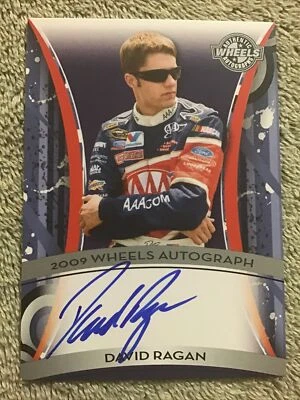 2008 Press Pass Wheels DAVID RAGAN #6 AAA.COM On card Autograph Nascar - Image 1 of 4