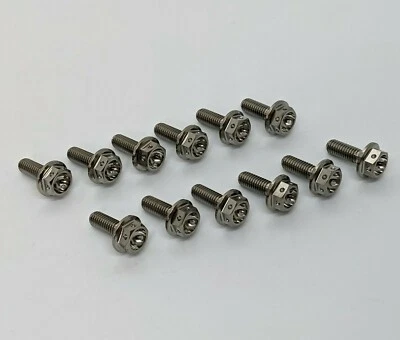 Pernos de disco de freno delantero perforados de titanio Honda VTR1000 SP1 SP2 CBR900RR CBR1000RR Foto 1 de 4