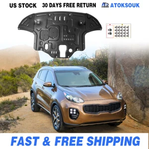 For Kia Sportage 2017-2019 Under Engine Splash Guards Front Engine Mud Flaps - Bild 1 von 13