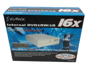 I/O Magic Internal DVD+RW/+R 16x Dual Format Double Layer #IDVD16DD Neu in OVP - Bild 1 von 5