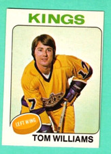 (1) TOM WILLIAMS  1975-76 O-PEE-CHEE # 179 KINGS EX-MT CARD (H3730)