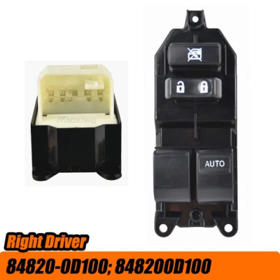 Driver Right For Toyota Yaris 2005-2008 2009 2010 2011 Power Window Main Switch - Image 1 of 4