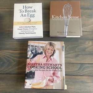 3 Hard Cover Culinary School Learning Learn How to Cook Cookbooks w/Recipes (ST) - Imagen 1 de 7