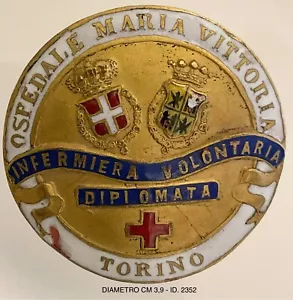 TURIN KRANKENHAUS MARIA SIEG 1907 FREIWILLIGE KRANKENSCHWESTER DIPLOMIERT DIST. CRI - Bild 1 von 6