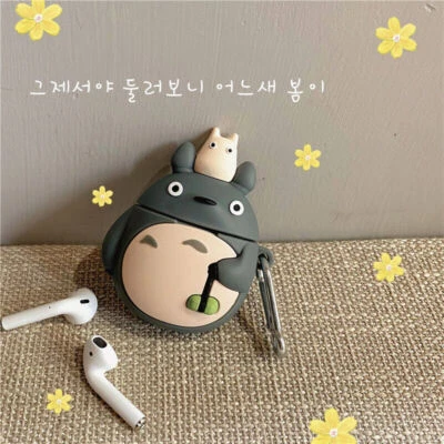 Brand New Cute Totoro Soft Silicone Cover Case for Airpods 1 2 3 Pro Gifts - Image 1 of 4