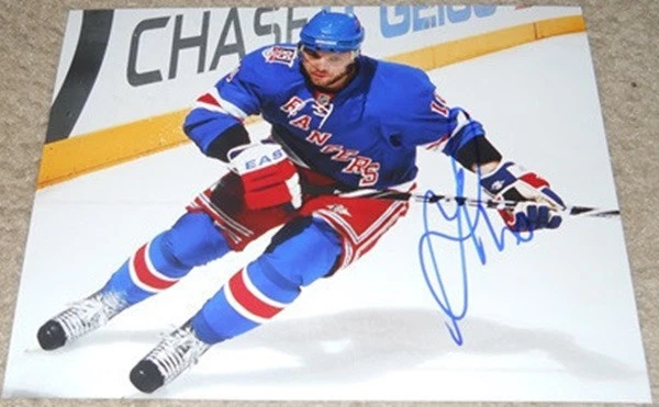 MARIAN GABORIK  8x10 PHOTO SIGNED/AUTOGRAPHED NHL N.Y. RANGERS & BLUE JACKETS - Изображение 1 из 1
