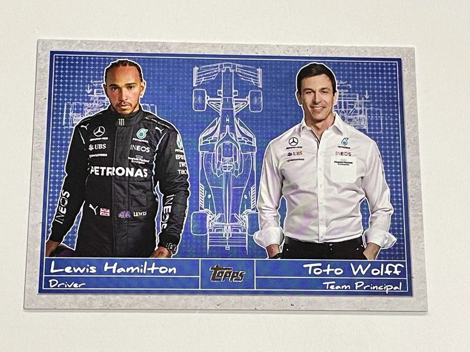 2021 Topps Formula 1 Racing #D-1 - Lewis Hamilton - Mercedes-AMG Petronas Team - Image 1 of 2