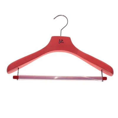 Colgador de traje Isaia en rojo anaranjado con compuesto de coral púrpura Foto 1 de 4