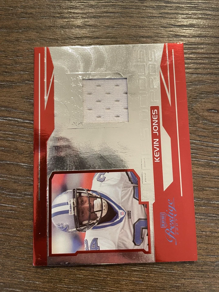 2007 Playoff Prestige #PP-5 Kevin Jones Prestigious Pros Materials Red - Image 1 of 2