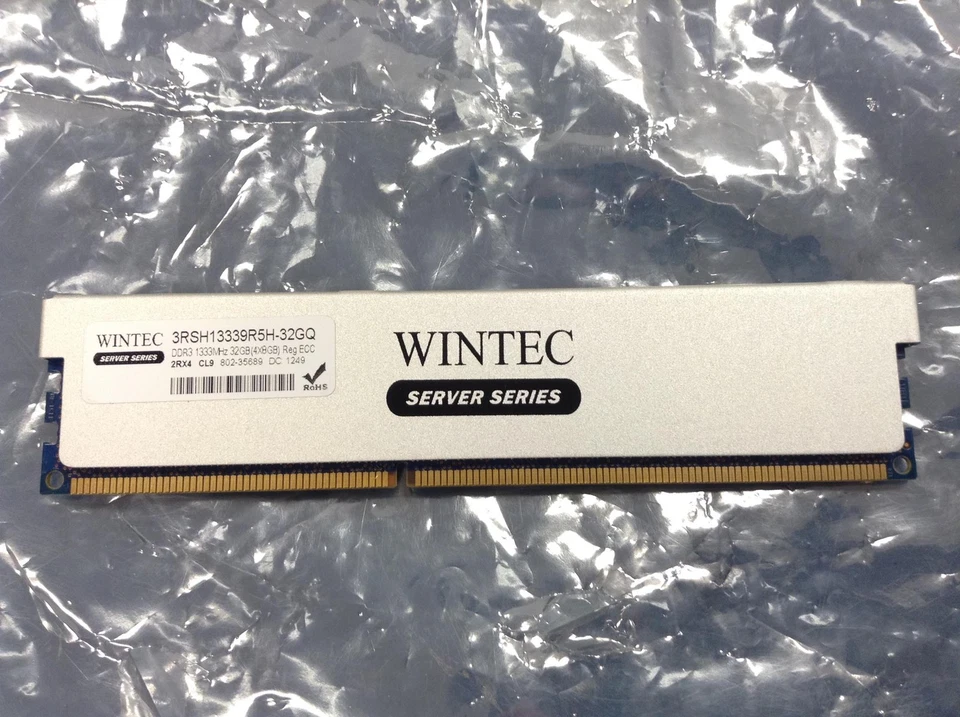 Wintec Server Series 32GB (4x8) DDR3 Server Memory 1333 MHz 3RSH13339R5H-32GQ - Image 1 of 4