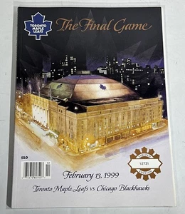 1999 Toronto Maple Leafs Final Game Program vs Chicago Blackhawks Limited Ed. - Picture 1 of 5