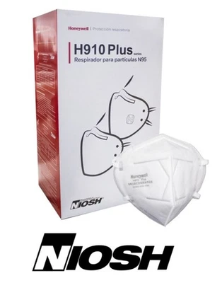 Honeywell N95 - H910 Plus Flat-fold - Box Of 50 Masks - NIOSH - Image 1 of 3