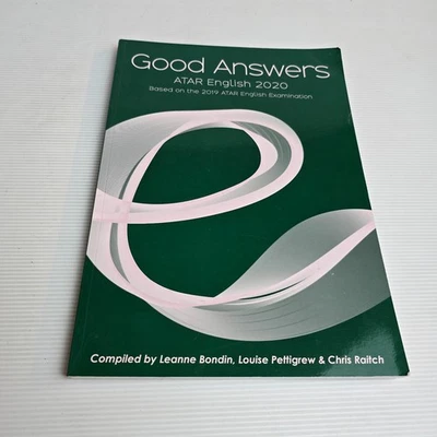 Good Answers English ATAR 2020 Based On The 2019 English ATAR Course Examination - image 1 of 4