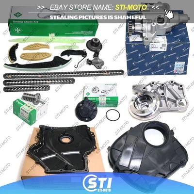 Kit de corrente de distribuição atualizado e bomba de óleo para VW CC Tiguan Audi A4 Q5 A6 A5 1.8 2.0T - Imagem 1 de 4