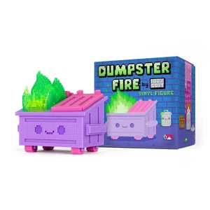 100% Soft Magical 8-Bit Dumpster Fire Figur - EE Exclusive LE 107/500 In Hand - Bild 1 von 5