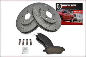 2x GEBOHRT BREMSSCHEIBEN BREMSKLÖTZE VORNE FÜR FORD MUSTANG 2005 - 2014 316mm - Bild 1 von 4