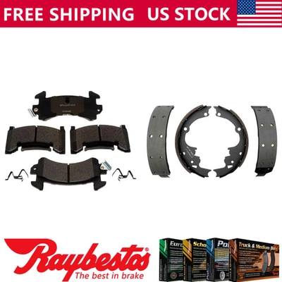 Kit dianteiro traseiro pastilhas de freio de cerâmica sapatas de freio para 1978-1981 Pontiac Grand LeMans - Imagem 1 de 4