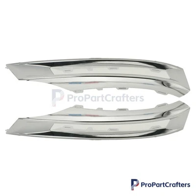 Pair Front Bumper Fog Light Grille Cover Set Fit 10-15 Mercedes-Benz GLK350 US - Image 1 of 4
