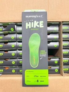 Plantillas de soporte Superfeet HIKE inserciones talla F M 11,5-13 W 12,5+ - Imagen 1 de 8