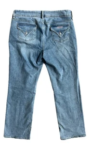 Hudson Jeans Damen 14 Blau Straight Leg Jeans Pattentaschen Stretch Mid 36x28 - Bild 1 von 13