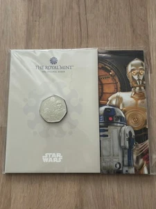 2023 Star Wars R2-D2 and C-3PO 50p Fifty Pence Coin BU Royal Mint Pack BU5 - Picture 1 of 3