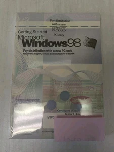 Microsoft Windows 98 HP Hewlett-Packard PC Getting Started with Key *BRAND NEW* - Picture 1 of 2