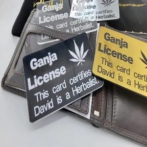 wallet insert fathers day engraved personalised hemp license card christmas gift - Picture 1 of 5