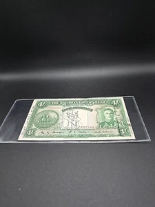 Short Snorter Note 1943  BAHAMAS GOVERNMENT FOUR SHILLINGS  - Picture 1 of 5