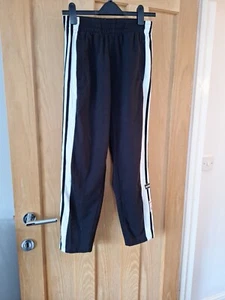 Ecko Ladies Track Pants Size M Inside Leg 25.5 Black Good Used Condition - Picture 1 of 9