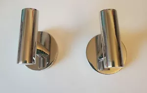 2 Bathroom Towel Hooks Hanger Stainless Steel Chrome Polished Heavy Duty Robe - Picture 1 of 2