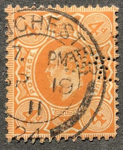 Gran Bretaña Scott #144 Rey Eduardo VII usado (SCV $16,00) - Imagen 1 de 1