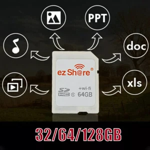Carte SD Ez Share 32/64/128 Go carte de partage WiFi sans fil classe SDHC pour appareil photo - Photo 1 sur 13