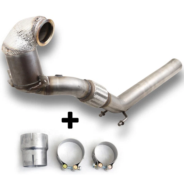Golf 7 GTI HJS Downpipe 3 Zoll 76mm Hosenrohr