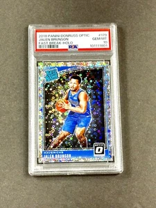 2018 Donruss Optic JALEN BRUNSON Rated Rookie Fast Break Holo RC PSA 10 -LOW POP - Picture 1 of 6
