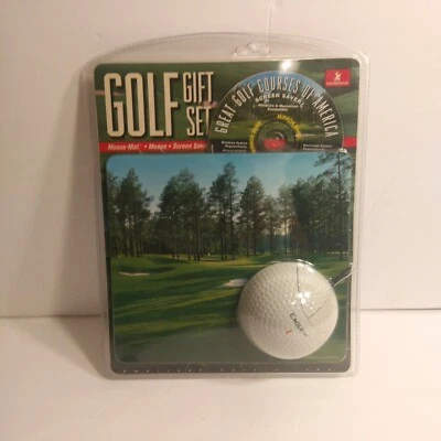 Golf Gift Set Golf Ball Mouse Golf Screen Saver Mouse Mat - Image 1 of 4