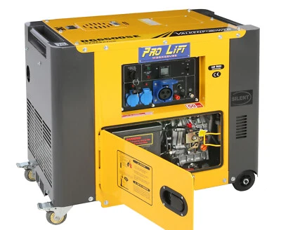 Stromerzeuger Silent Diesel Generator 6kVA 230V E-Starter DG6500SEJ W2447 - Bild 1 von 4